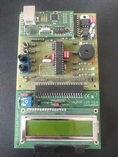 myAVR Board MK2 mit Display-Modul - bestückt (AVR Atmel Mega mit USB Programmer)