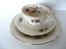 Sammeltasse Bareuther Bavaria  28 30 I Gedeck Goldrand Blumenmuster