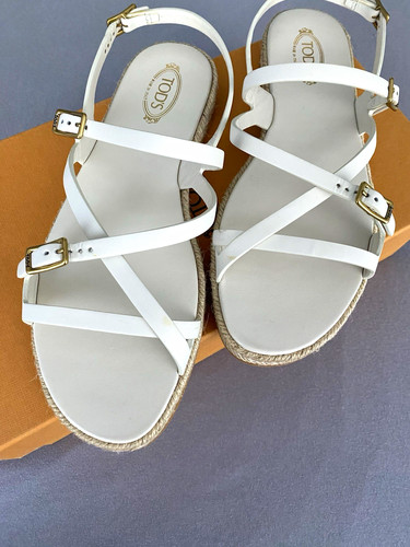 Tod damen sandalen weiß - tod's,