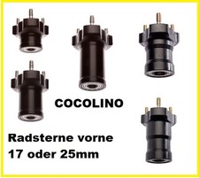 KART Radstern vorne  Radsterne 17mm / 25mm Achschenkel  front hub avant arriere