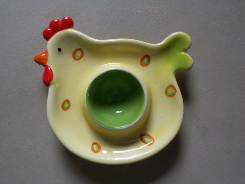 Keramik eierbecher huhn - keramik,