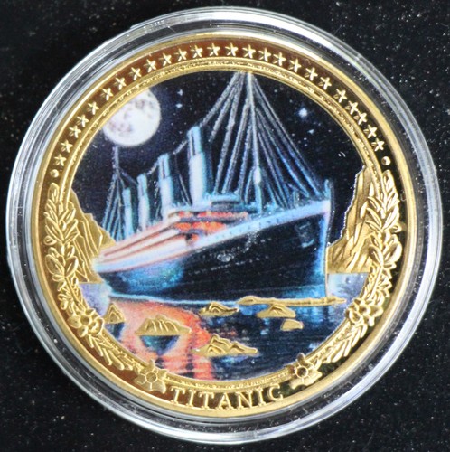 Medaille titanic color farbe - medaille,