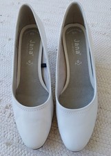  Pumps High Heel Weiß  Leder