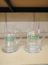 DAB Pilsener 2x Krug 0,3 l und 0,4 l Bierglas Dortmunder Actien-Brauerei