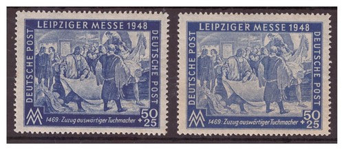 Sbz 199a leipziger messe - nr.199a+b,