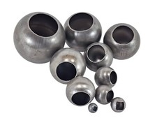 Ø 20 bis 120mm mit Loch Zaunkugel Stahlkugel Eisenkugel Hohlkugel Zaun Pfosten