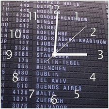 Wallario Wanduhr aus Glas