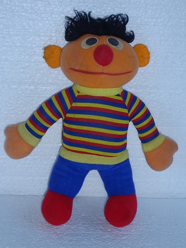 Stoffpuppe ernie sesamstraße - stoffpuppe,