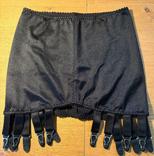 NYLONZ Hoher & WEICHER Strapsgürtel 14 Strumpfhalter METALLIC Glanz S 60-70cm