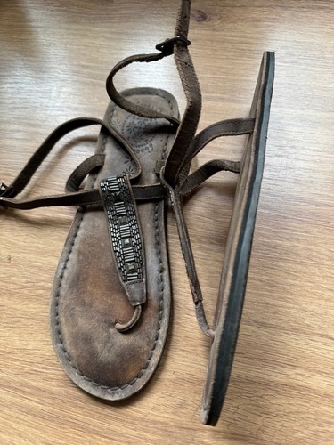 Damen sandalen 38 braun - gr.,