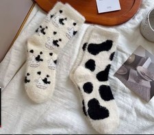 2 Paar süße Socken mit Kuh