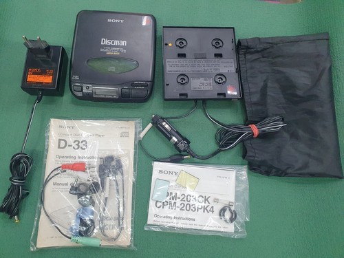 Sony discman megabass - d-33, &