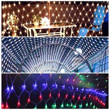 LED Lichternetz Netz Sternen 8