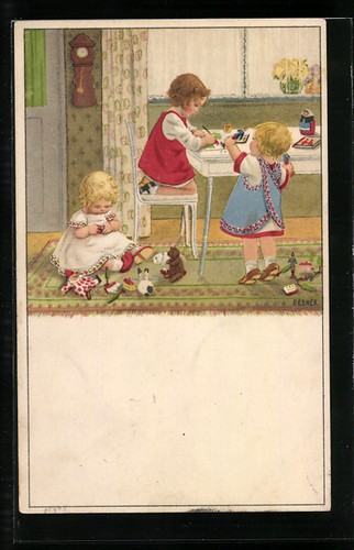 Künstler pauli ebner der - künstler-ak, ebner: