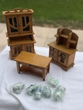 Alte Puppenstube Holz Küche  (033)