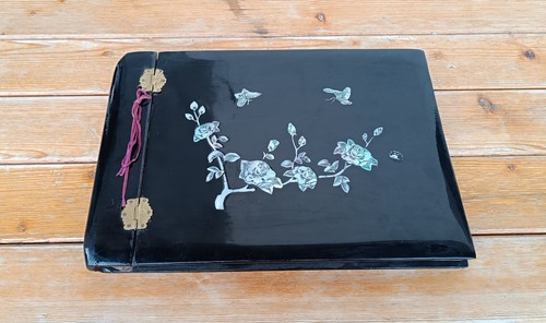 Vintage fotoalbum schwarz - vintage,