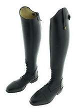 Königs Alex Reitstiefel Leder Dressurstiefel Springstiefel elastisch schwarz NEU