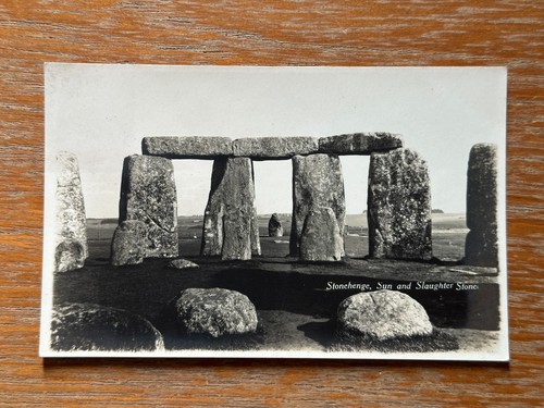 Vintage stonehenge postkarte - stonehenge,