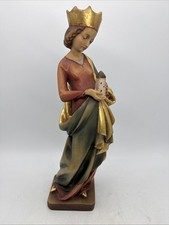 25643/ Heilige Barbara Holz geschnitzt farbig Kastelruth Franz Kostner Höhe 38cm