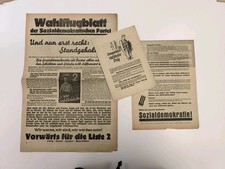 Eiserne Front, KPD, Rotfront, Flugblatt, Kommunisten