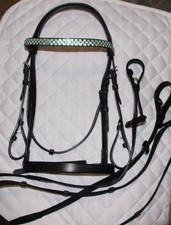 " STRASS " Leder Reittrense +