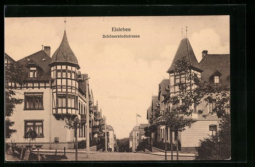 Eisleben ansichtskarte blick - eisleben,,