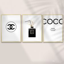 Poster SET A4 - 3 St. (+1 PosterGESCHENK!) Fashion inspiriert Plakat Parfüm