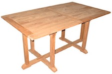 Premium XXL Teak Ausziehtisch rechteckig Gartentisch Teakmöbel ausziehbar 210 cm