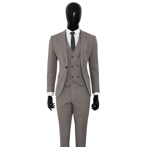 Slim fit herrenanzug grau - slim,