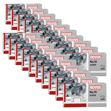 20 x 1000 Novus Heftklammern Tackerklammern No.10 verzinkt 20.000 x Typ Nr. 10