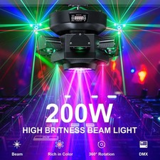 200W RGBW 6 Arme Rotierbar