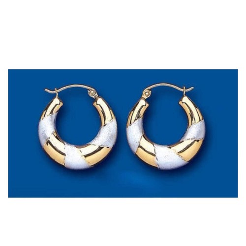 Gold creolen creole zweifarbig - creolen,