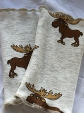 Handstulpen Pulswärmer Stulpen Elch Elche 19 cm beige braun Sweatshirt