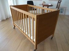 Babybett paidi eiche massiv - babybett,