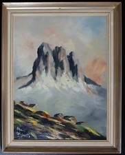 Ölgemälde "Drei Zinnen"