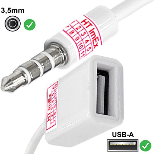 Klinkenstecker auf usb - 3, 5-mm-klinkenstecker