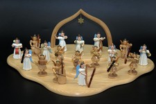 alte Blank Erzgebirge Engel Kapelle 18 Stk. Konsole, Natur, Bunt