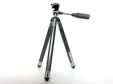 Tischstativ / Ministativ mit Kugelkopf Grau und Teleskopbeinen