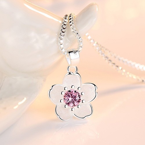Damen halskette blume - halskette, 925