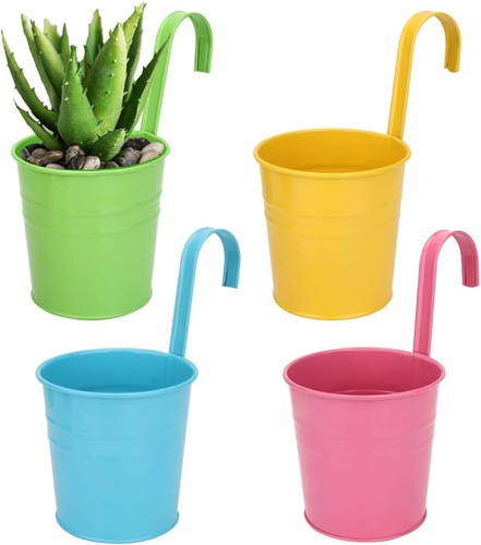 Metall blumentopf hängend mit - metall-blumentopf,