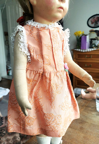 Süsses altes puppenkleid - süsses,