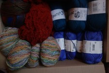 Konvolut Wollreste verschied.Farben ca. 1,2 KG hochw. ganze Knäule Lana Grossa22