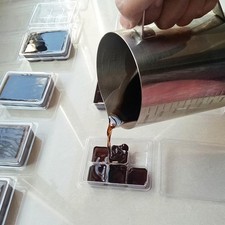 Kerzenherstellung aus Edelstahl, Gießtiegel zum Schmelzen von Wachs, Sockel