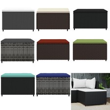 Gartenhocker mit Kissen Poly