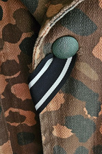 +++ EK2 Band Eisernes Kreuz 2.Klasse 1914 Feldbluse Knopfloch  15cm lang  +++...