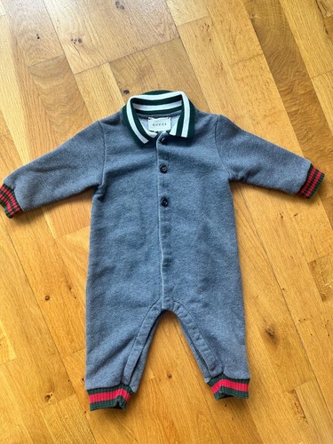 Gucci grauer baby strampler - grauer,