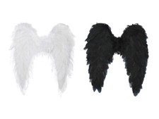 KarneLux Feder Flügel Engel Accessoire für Karneval, Weihnachten, Fasching