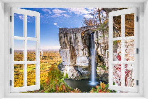 Fensterblick wandbild - 3d,