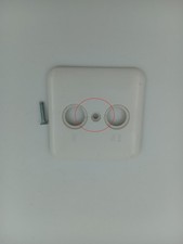 GIRA altes Standard Flächenprogramm 2 Loch SAT-Abdeckung Typ 827 reinweiß (152)