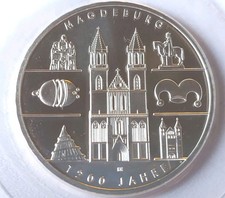 Münze Deutschland: 10 Euro 2005 A: Silber 0.925: Gedenkmünze Magdeburg 